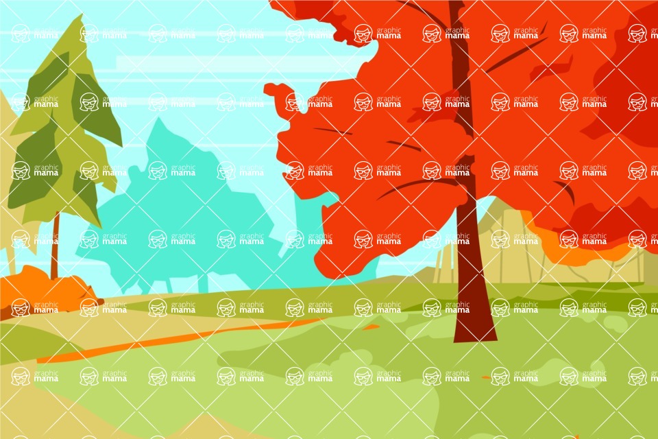 Nature Backgrounds, Patterns and Frames Themed Graphic Collection - Wild Field Nature Background
